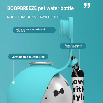 2-in-1 Portable Dog Water Bottle - Leak-Proof