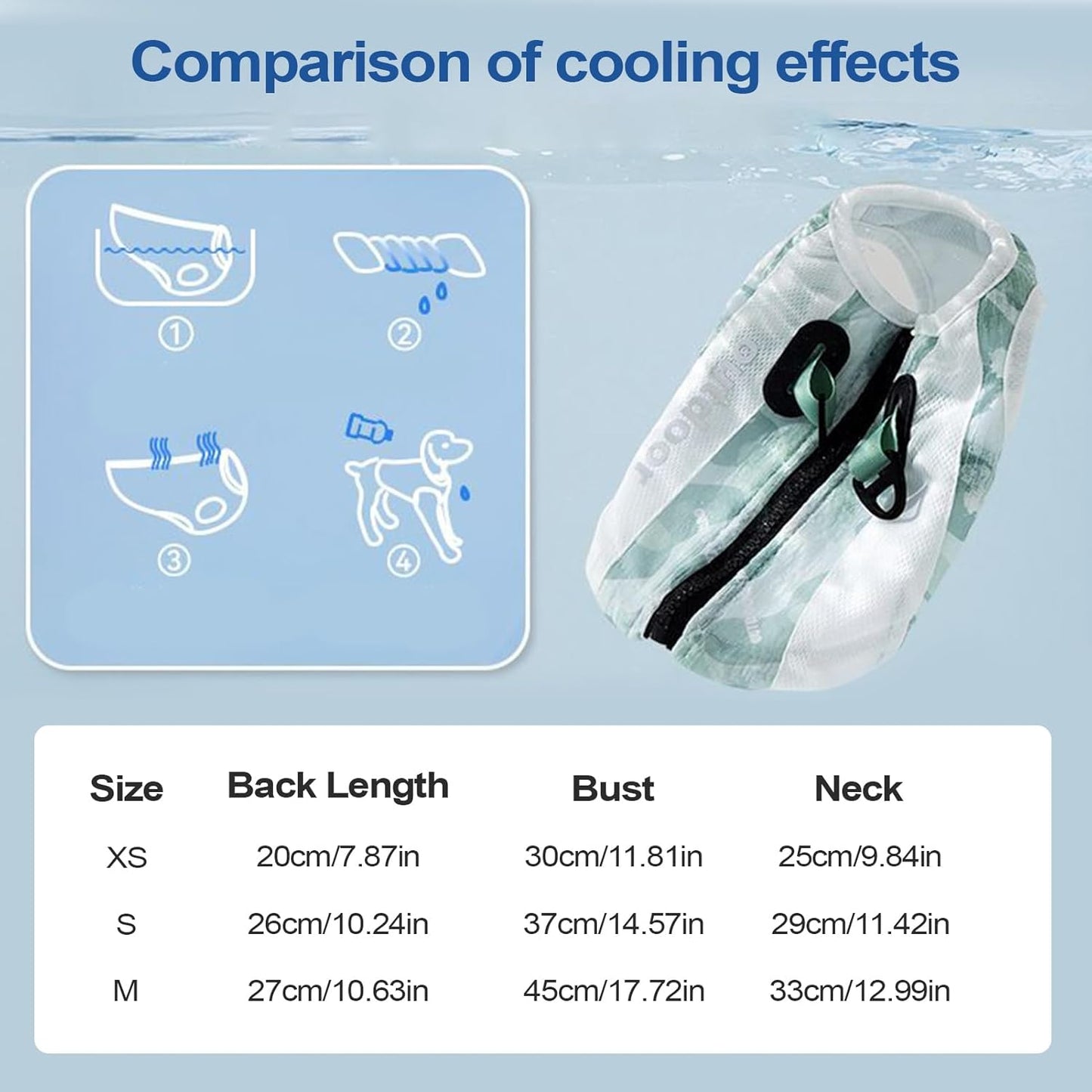Self-Cooling Dog Vest for Hot Weather – Heart Protection