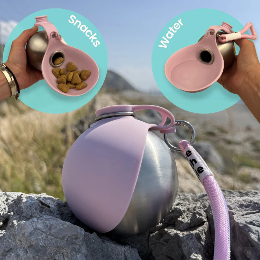 2-in-1 Portable Dog Water Bottle - Leak-Proof
