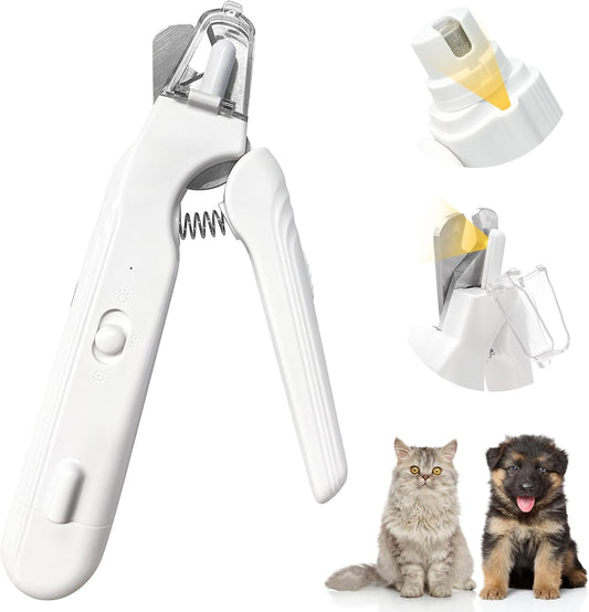 2-in-1 Pet Nail Trimmer & Grinder with LED Light