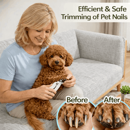 2-in-1 Pet Nail Trimmer & Grinder with LED Light